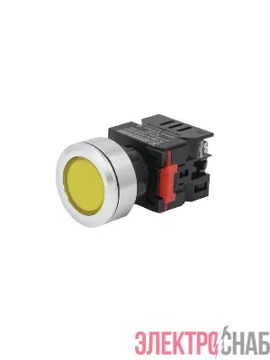 Лампа индикаторная ЛС-30-Ж-2-220-65У1 светодиодная матрица d30мм 220В AC/DC IP65 желт. Электротехник ET020020