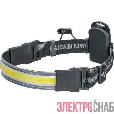 Фонарь налобный 93 866 NPT-H34-3AAA 1COB 7Вт 3реж. NAVIGATOR 93866