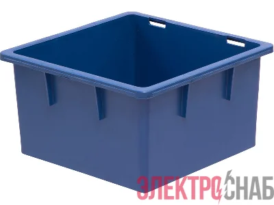 Ящик 385х385х225 без крышки, под кондит. изделия  синий 415 415