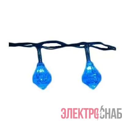 Гирлянда светодиодная «Бриллианты» ULD-S0280-020/DTA BLUE IP20 DIAMONDS с контроллером 20led 2.8м прозр.син. UNIEL 07922