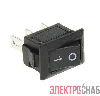 Выключатель клавишный 250В 3А (3с) ON-ON черн. Micro (RWB-102) Rexant 36-2030