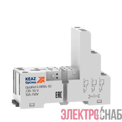 Розетка для реле OptiRel G RR94-92-230-12-V КЭАЗ 281164