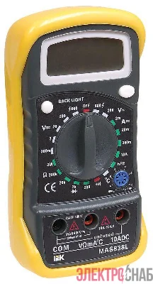 Мультиметр цифровой Master MAS838L IEK TMD-3L-838