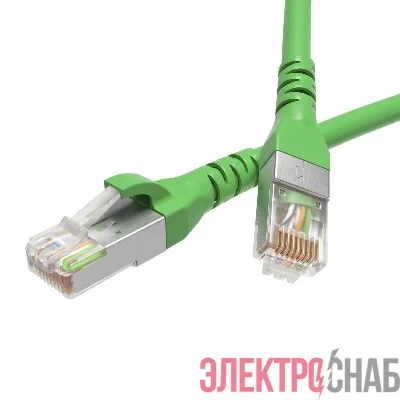 Патч-корд экранированный кат.6 F/UTP 4х2 LSZH 10м зел. DKC RN6FU4500GN