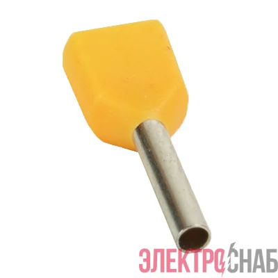 Наконечник штыревой втулочный под два провода НШвИ2 OptiKit T-Shv2-PVC- 1.0-10 (уп.100шт) КЭАЗ 278046