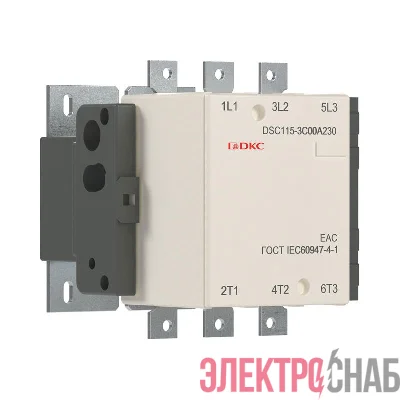 Контактор магнитный DSC115-3C00A230 115А 55кВт (AC3) 220В AC YON DSC115-3C00A230