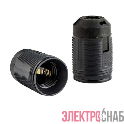 Патрон подвесной E27 фигур. резьба черн. DUWI 24529 2