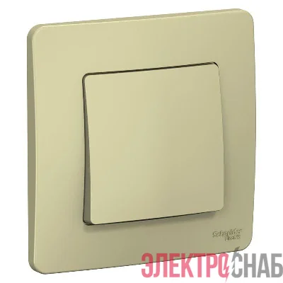 Переключатель проходной 1-кл. СП Blanca 10А IP20 (сх. 6) 250В беж. SE BLNVS010607