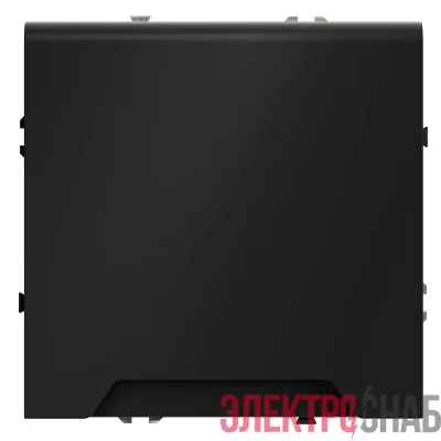 Розетка 1-м СП S70 16А с заземл. защ. шторки + крышка механизм черн. матов. Voltum VLS040308