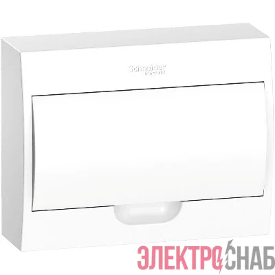 Бокс навесной ОП City9 Box 1 ряд 12мод IP40 IK07 63А 2 клеммы с бел. дверцей SE EZ9E112P2SRU