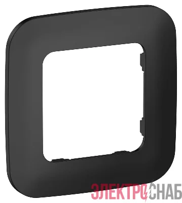 Рамка 1-м СП FLITE РУ-1-А-ФлЧ черн. IEK FI-M12-31-20-K02