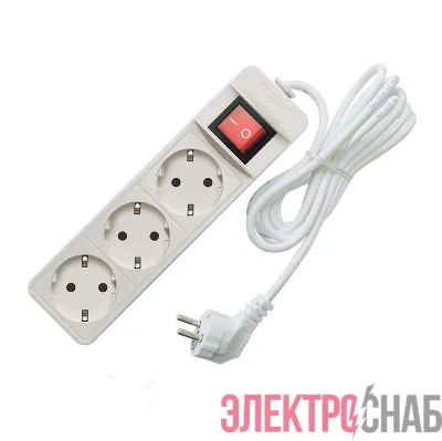Удлинитель 3х5м с заземл. 16А IP20 3.5кВт ПВС с выкл. Союз 481S-8305