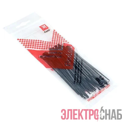 Хомут P6.6 2.5x100 FlexLock стандартный черн. (уп.50шт) PROxima EKF plc-fl-ctsb-2.5x100-r