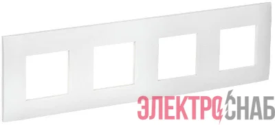 Рамка 4-м SKANDY SK-F04W арктич. бел. IEK SK-M42-K01
