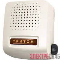 Звонок проводной Соло электрон. гонг регул. громкости 220В 80-90дБА бел. Тритон СЛ-04Р