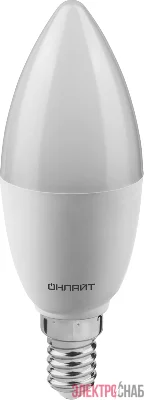 Лампа светодиодная 90 055 OLL-C37-12-230-4K-E14-FR ОНЛАЙТ 90055