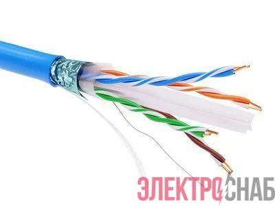 Кабель информационный экранир. F/UTP кат.6 4х2 PVC син. DKC RN6FUPV3BL