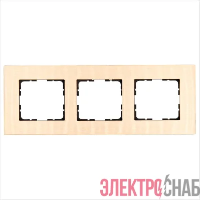Рамка 3-м G-Metal метал. алюм. шампань Champagne Gold Jasmart G1003AG