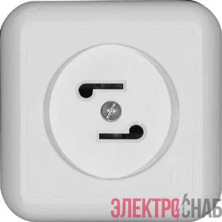 Розетка радиотрансляционная ОП Прима 30В 50-10000Гц бел. (опт. упак) SchE RPVA-B