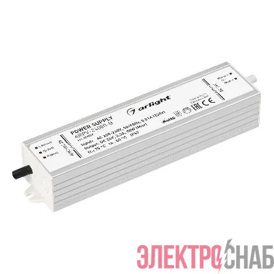 Блок питания ARPV-24080-B 24В 3.3А 80Вт IP67 метал. 3 года Arlight 020007