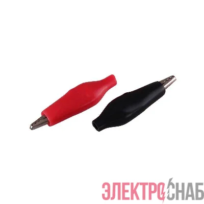 Зажим "крокодил" 5А 46мм в изоляторе (уп.2шт) Rexant 16-0002-9