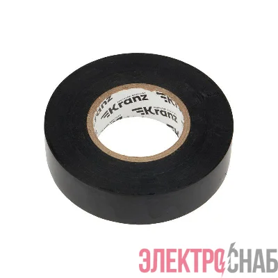 Изолента ПВХ профессиональная 0.18х19мм 20м черн. (уп.10шт) Kranz KR-09-2806