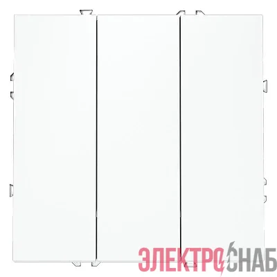 Выключатель 3-кл. СП S70 10А механизм бел. матов. Voltum VLS030102