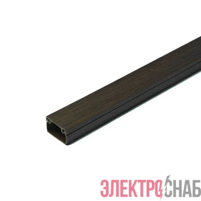 Кабель-канал 15х10 L2000 с двойн. замком пластик венге Урал Пак КК-4815010-200