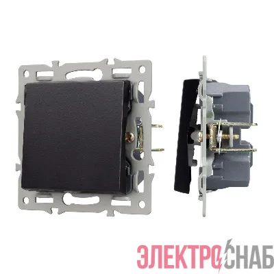 Механизм выключателя одноклавишный перекрестный SWT-MKX1-PL-BK (250В 16А) Arlight 043719
