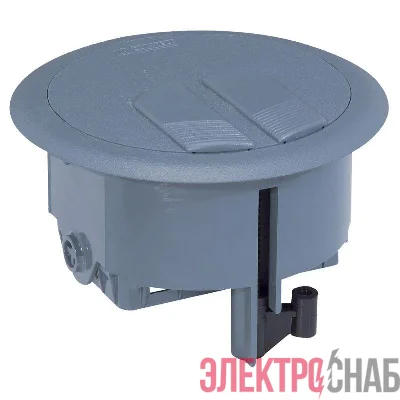 Коробка напольная 3мод. для фальш и бетон. полов сер. Leg 089644