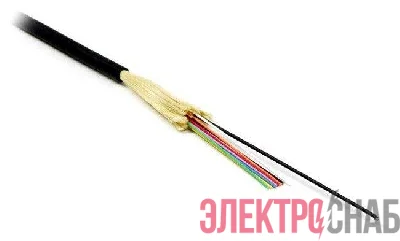 Кабель FO-DT-IN/OUT-9S-8-LSZH-BK волоконно-оптический 9/125 (SMF-28 Ultra) одномод. 8 волокон плотное буф. покрытие (tight buffer) внутр./внешний LSZH IEC 60332-3 (-40град.C - +70град.C) черн. Hyperline 377471