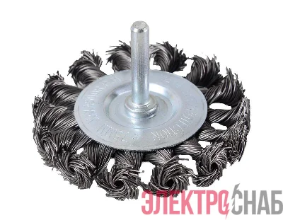 Щетка для дрели плоская крученая 75мм Вихрь 73/1/3/47