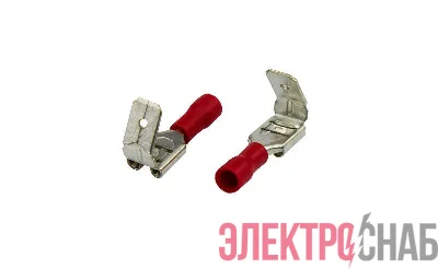 Клемма плоская изолированная (гнездо+штекер-7.4мм+6.3мм) 0.5-1.5кв.мм (PDDD1.25-250) Rexant 08-0414