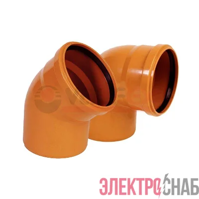 Отвод 87град. 110мм рыжий (35) VALFEX 30101110