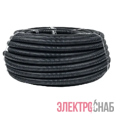 Труба гофрированная d32мм с протяжкой безгалоген. трудногорючая (FRHF) (уп.50м) Plast PROxima EKF FRHF-32