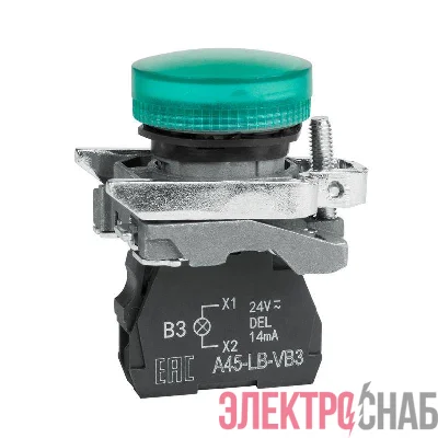 Лампа сигнальная OptiSignal D22 C4-L-B3 зел. металл 24VAC/DC XB4BVB3 КЭАЗ 332175