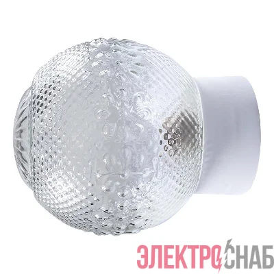 Светильник НББ 64-60-080 "Цветочек" d150 1х60Вт E27 IP20 корпус прямой бел. Элетех 1005100155