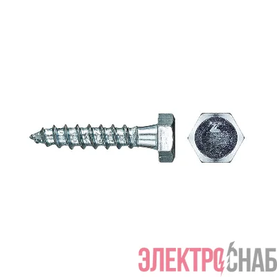 Болт сантехнический 6х30 DIN 571 оцинк. (уп.6шт) Tech-Krep/Zitar 102579