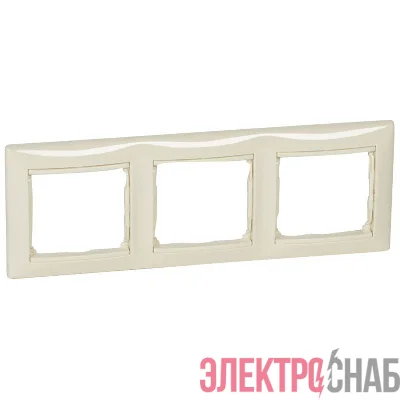 Рамка 3-м СП Valena IP20 горизонт. сл. кость IEK 774353