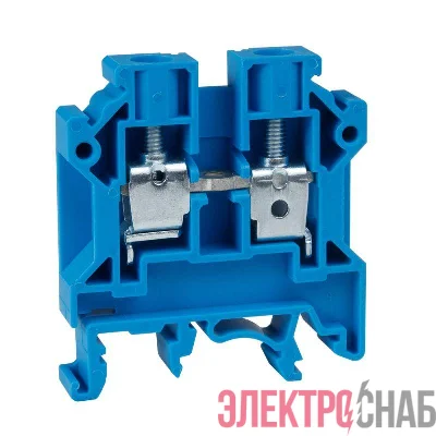 Клемма проходная винтовая OptiClip CTS-6-I-BU-41A-(0.5-6) син. КЭАЗ 289776