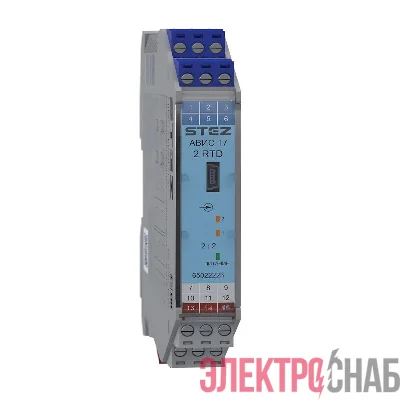 Барьер искрозащиты преобразователь термосопротивлений АВИС17-2RTD-2I-C СТЭЗ 65022223