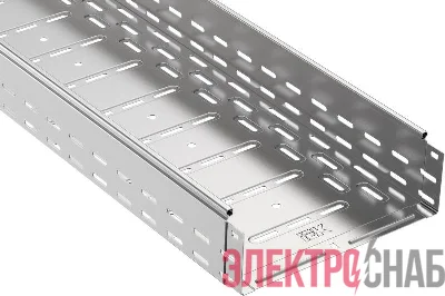 Лоток листовой перфорированный 200х100 L3000 сталь 0.8мм IEK CLP10-100-200-3