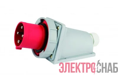 Вилка стационарная 3Р+РЕ 32А 380В IP67 ВС-103 DEKraft 26168DEK
