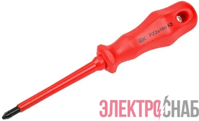Отвертка диэлектрическая крестовая PZ2х100 K2 1000В ARMA2L 3 IEK A2L3-SC30-K2-PZ-20-100