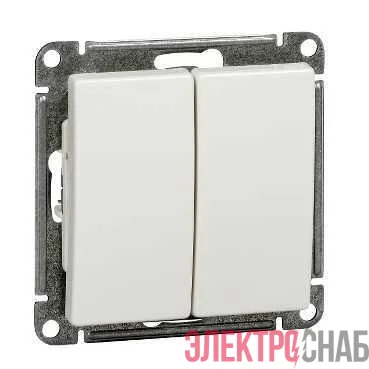 Выключатель 2-кл. СП W59 10А IP20 10AX механизм бел. SE VS510-252-1-86