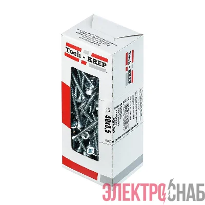 Саморез универсальный 80х6.0мм желт. (уп.75шт) Tech-KREP 102273