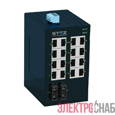 Коммутатор промышленный STEZ1016-2SFP-T СТЭЗ 70310009
