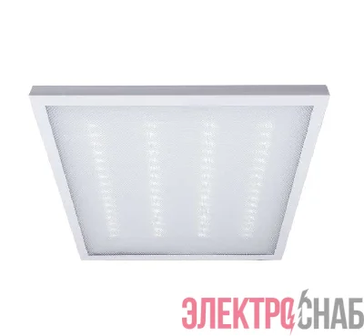 Светильник светодиодный PPL 595/U Призма 36Вт 4000К IP40 3600лм ДВО/ДПО универс. рассеив. V2 негорюч. с драйвером панель JazzWay 2853486J