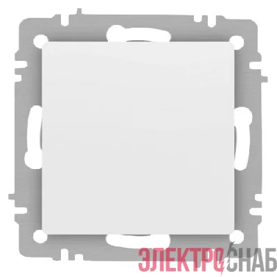 Кнопка Accent 6-109-01М 10А-250В IP20 СУ бел. матов. Intro Б0063604