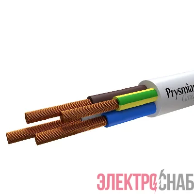 Провод ПВС 4х2.5 Б (бухта) (м) РЭК-PRYSMIAN 0104050201